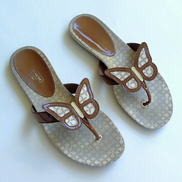 coach flip flops at macy's